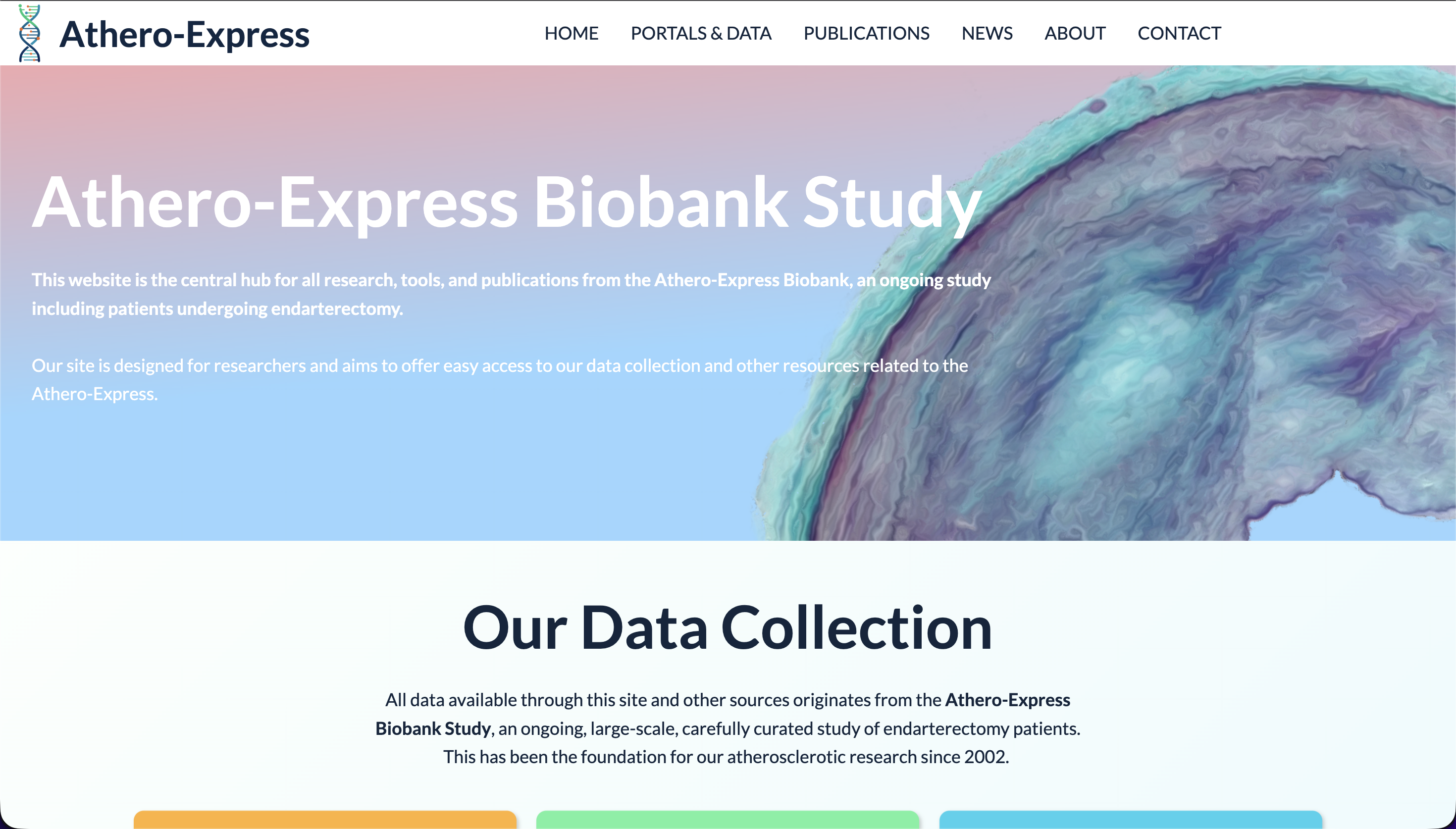 AtheroExpress website screenshot