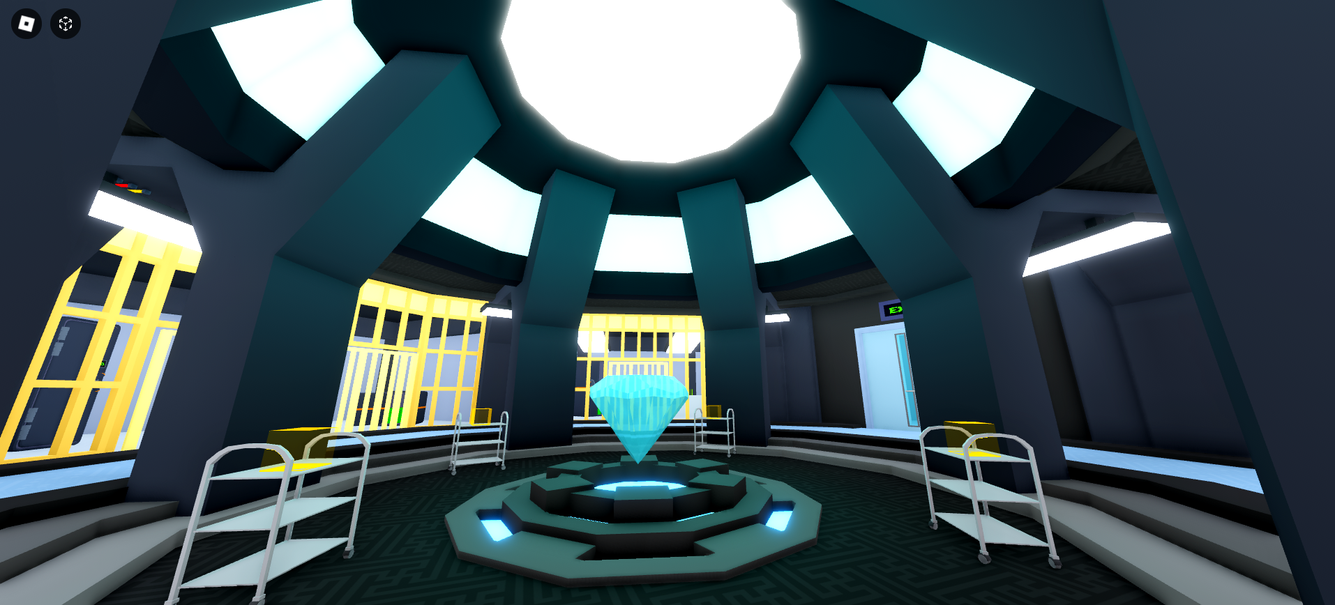 Hacking Simulator vault interior